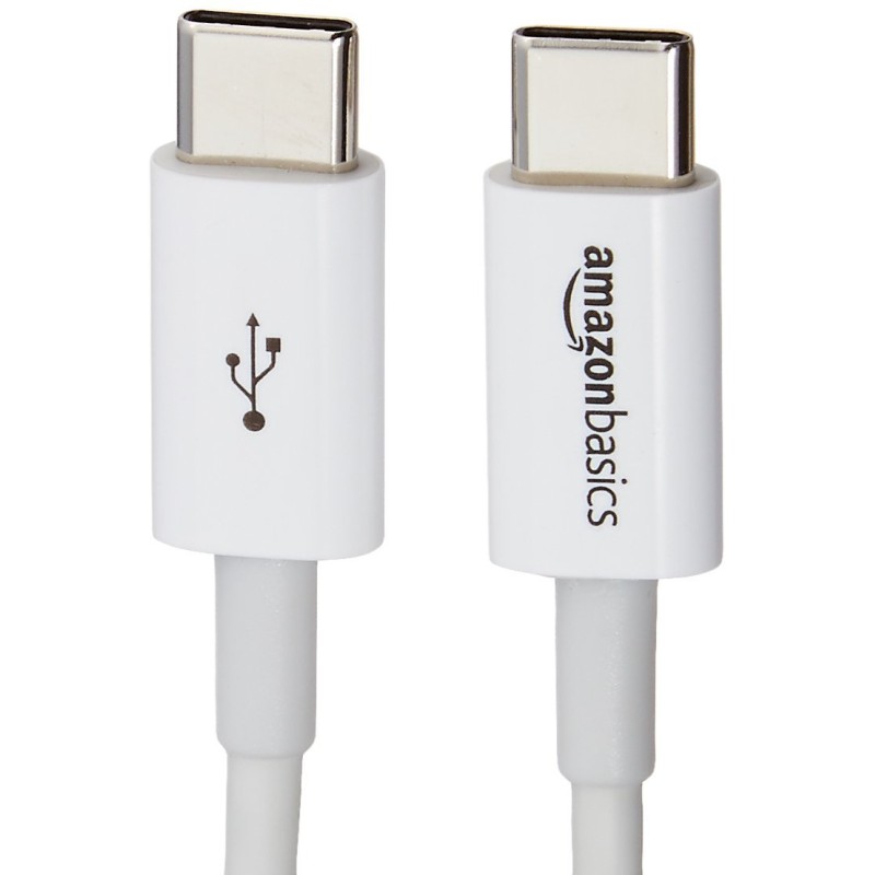 Outlet AmazonBasics L6LUC026-CS kabel USB dł. kabla 1,8m USB C Męska Biały