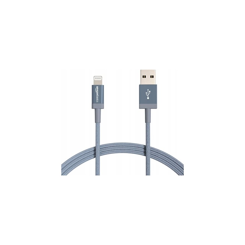 Outlet Kabel USB - Apple Lightning AMAZON BASICS dł. kabla 1,8m max 480Mb/s
