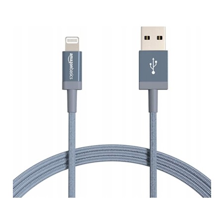 Outlet Kabel USB - Apple Lightning AMAZON BASICS dł. kabla 1,8m max 480Mb/s