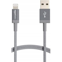 Outlet Kabel USB - Apple Lightning AMAZON BASICS dł. kabla 1,8m max 480Mb/s