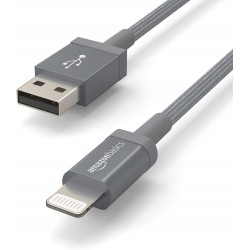Outlet Kabel USB - Apple Lightning AMAZON BASICS dł. kabla 1,8m max 480Mb/s