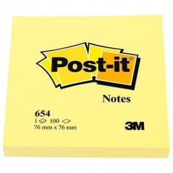POST-IT ŻÓŁTY NOTES 12 SZTUK