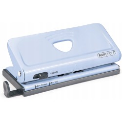 Dziurkacz długoramienny Rapesco odcienie szarości i srebra max 10 arkuszy