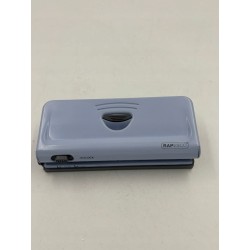 Dziurkacz długoramienny Rapesco odcienie szarości i srebra max 10 arkuszy