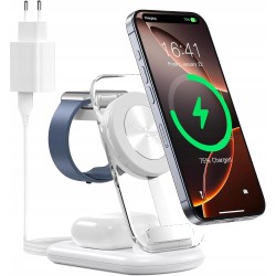 Outlet Ładowarka Mag Safe 3 w 1 stacja ładująca do Apple Watch i iPhone'a