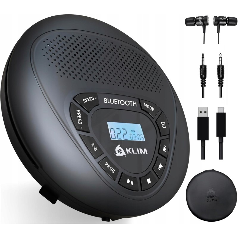KLIM ODTWARZACZ CD | GŁOŚNIK| BLUETOOTH | DO SAMOCHODU | MP3 | AKUMULATOR