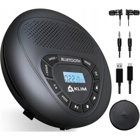 KLIM ODTWARZACZ CD | GŁOŚNIK| BLUETOOTH | DO SAMOCHODU | MP3 | AKUMULATOR