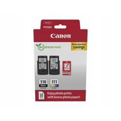 Outlet Zestaw tuszy Canon PG-540+CL-541+papier foto 5225B013 poj. 8 ml