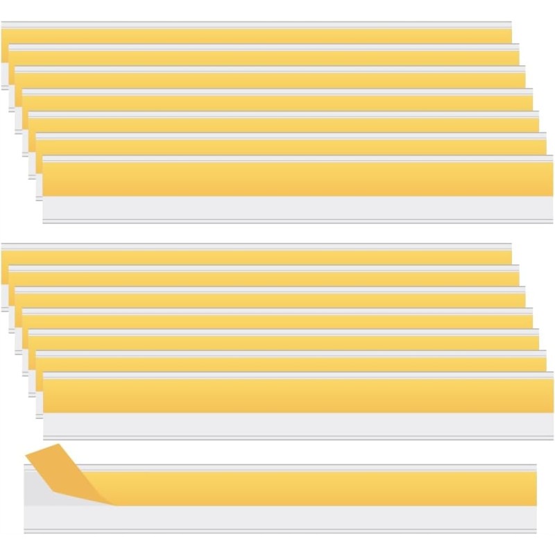 Outlet HLIWS 15 szt. uchwytów na cenówki etykiety 4×30 cm samoprzylepny