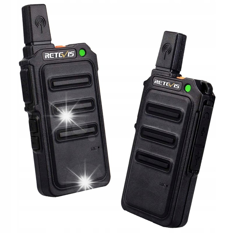Retevis RT619 Walkie Talkie, Ładowalne Radiotelefon PMR446 Duży Zasięg