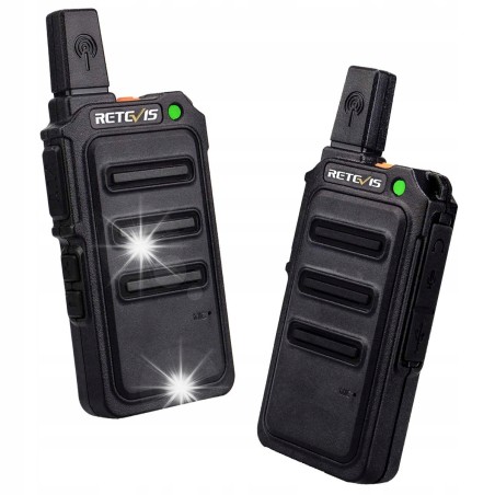Retevis RT619 Walkie Talkie, Ładowalne Radiotelefon PMR446 Duży Zasięg