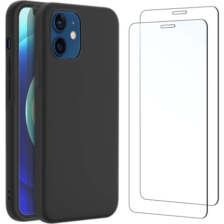 Outlet Etui NEW'C do iPhone 12 + 2 szt szkło hartowane elastyczne lekkie