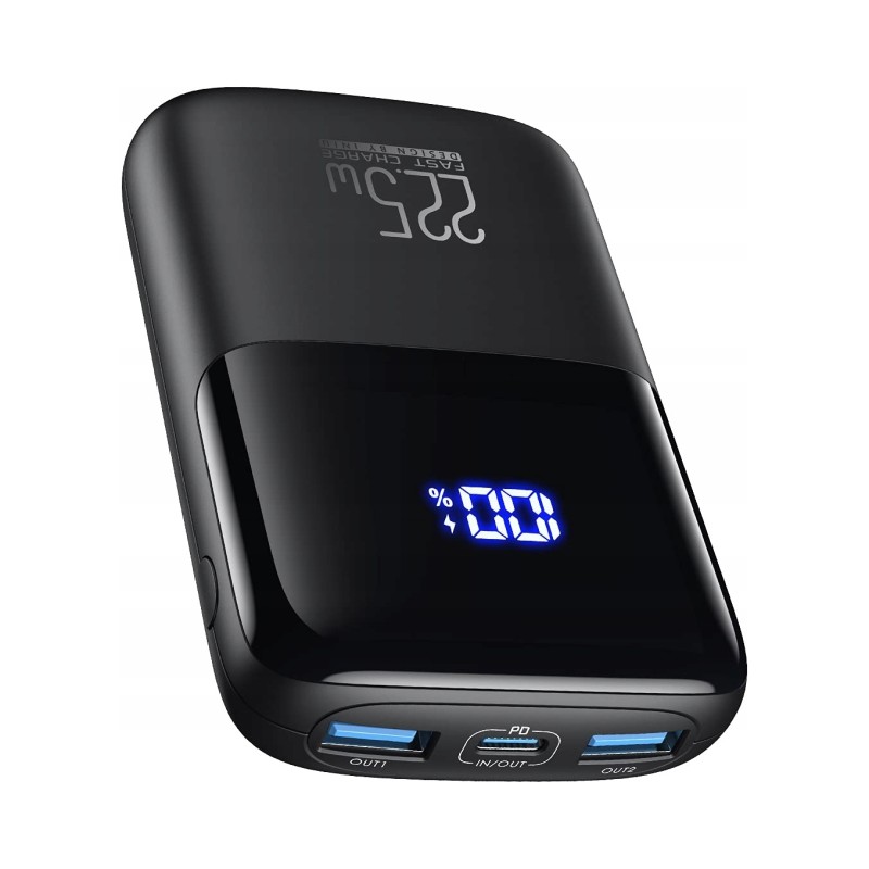 Iniu BI-B61 Powerbank 2x USB 10000mAh 22,5W LCD wyświetlacz QC4.0 PD3.0