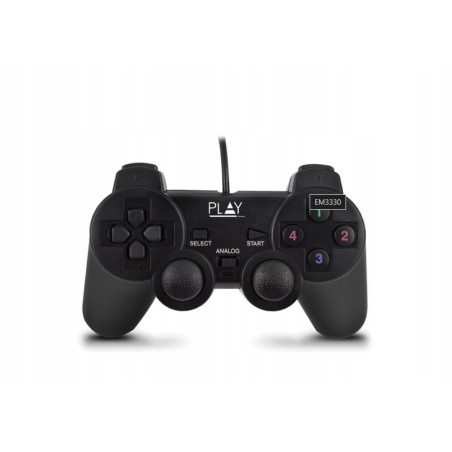 Outlet Przewodowy gamepad analog PL3330 USB do PC plug&play 13 przycisków