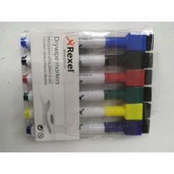 Outlet Marker suchościeralny wielokolorowy Rexel 6 szt.