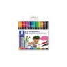 Outlet STAEDTLER Flamastry dwustronne permanentne 18 kol
