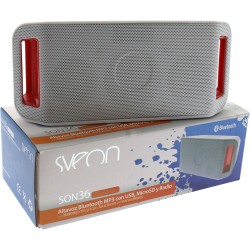 Outlet Sveon SON36_02 głośnik Bluetooth z USB/MicroSD MP3 i radiem biały