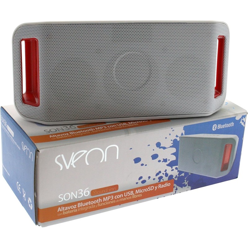 Outlet Sveon SON36_02 głośnik Bluetooth z USB/MicroSD MP3 i radiem biały