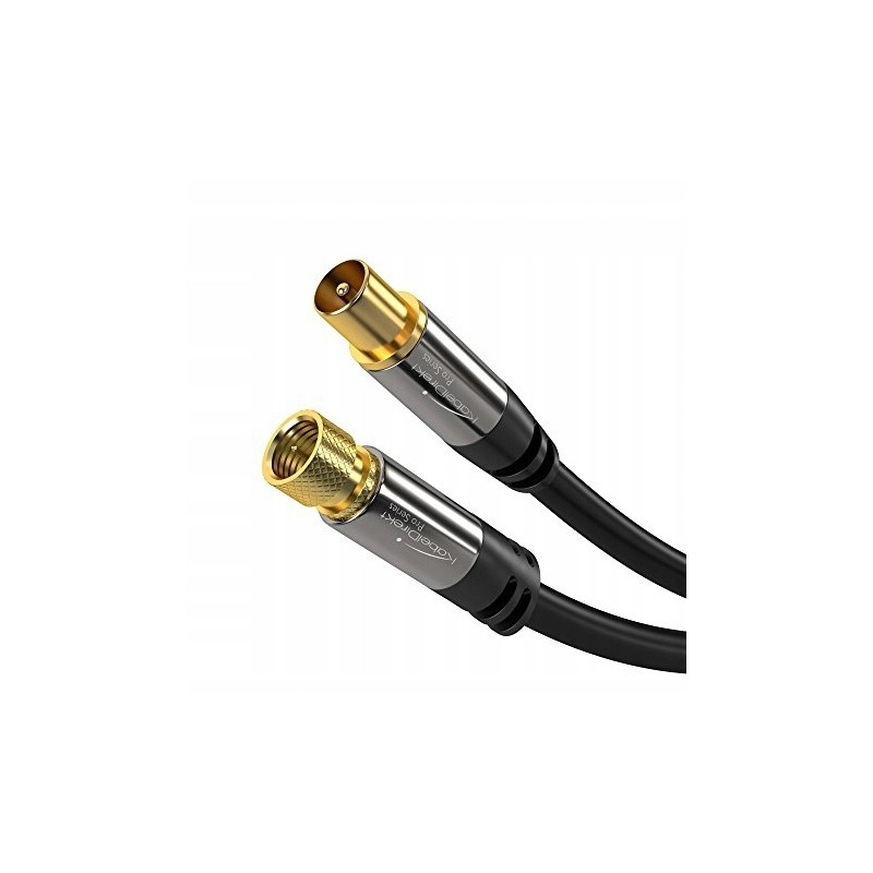 Outlet KABEL ANTENOWY 2M KABELDIREKT PRO SERIES POZŁACANY DVB-C, DVB-T