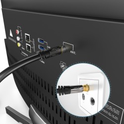 Outlet KABEL ANTENOWY 2M KABELDIREKT PRO SERIES POZŁACANY DVB-C, DVB-T