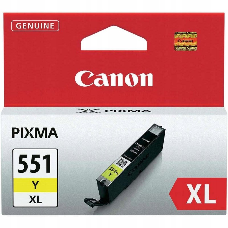 Outlet Tusz Canon CLI-551XL Y yellow żółty poj. 9 ml wydajność 274 stron