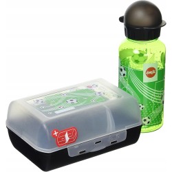 Outlet Emsa Zestaw z motywem piłki nożnej butelka 400 ml +pojemnik na lunch
