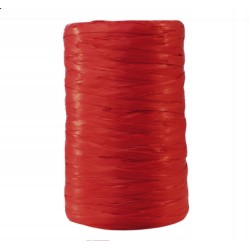 Clairefontaine syntetyczna rafia 13 mm × 100 m wstążkowy materiał czerwony