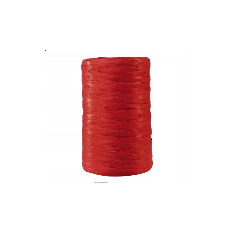 Clairefontaine syntetyczna rafia 13 mm × 100 m wstążkowy materiał czerwony