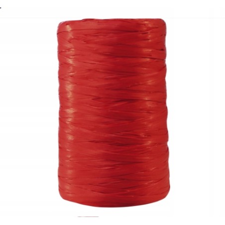 Clairefontaine syntetyczna rafia 13 mm × 100 m wstążkowy materiał czerwony
