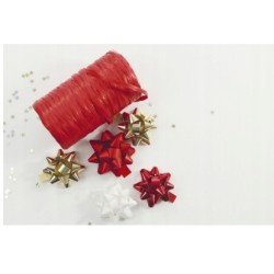 Clairefontaine syntetyczna rafia 13 mm × 100 m wstążkowy materiał czerwony