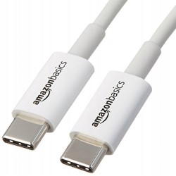 Outlet AmazonBasics L6LUC026-CS-R kabel USB 1,8 m USB C Męska Biały