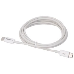 Outlet AmazonBasics L6LUC026-CS-R kabel USB 1,8 m USB C Męska Biały
