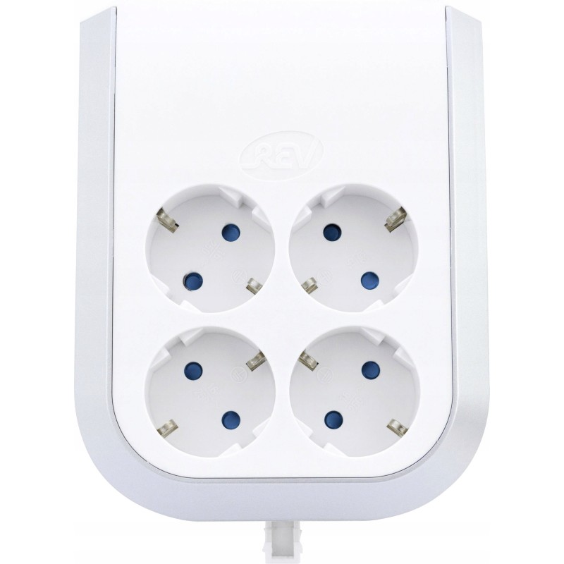 USZKODZONY Gniazdo Elektryczne rozgałęźnik REV biały max 3500 W IP20 16 A