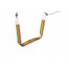 Outlet Smycz do aparatu Polaroid nylon biały rainbow 1100 x 40 mm 6054