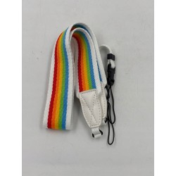 Outlet Smycz do aparatu Polaroid nylon biały rainbow 1100 x 40 mm 6054