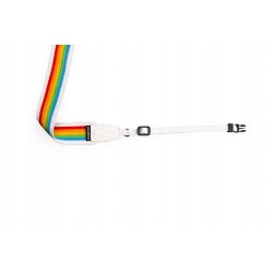 Outlet Smycz do aparatu Polaroid nylon biały rainbow 1100 x 40 mm 6054
