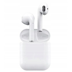 Outlet Słuchawki bezprzewodowe douszne TWS i12 białe złącze lightning