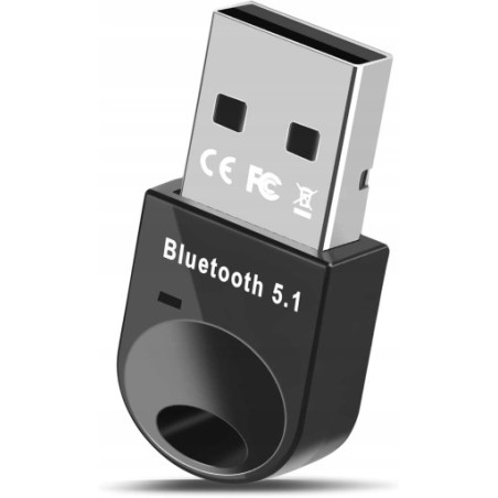 Outlet Adapter Bluetooth 5.1 Dongle USB + EDR kompaktowy plug and play