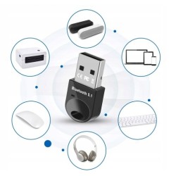 Outlet Adapter Bluetooth 5.1 Dongle USB + EDR kompaktowy plug and play