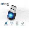 Outlet Adapter Bluetooth 5.1 Dongle USB + EDR kompaktowy plug and play