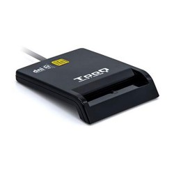 Outlet TooQ TQR-210B Wewnątrz USB 2.0 Czarny czytnik do kart chipowych