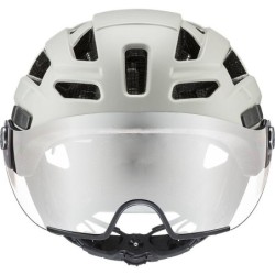 Kask rowerowy Uvex Finale Visor r. M/L 56-61cm szary/biały