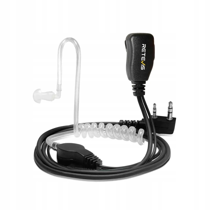 Outlet Dokanałowa słuchawka z mikrofonem PTT 2-pinowa obsługa hands-free