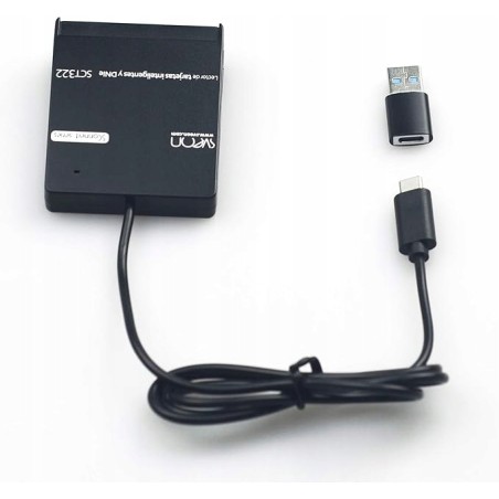 Outlet Czytnik kart inteligentnych Sveon SCT322 Indoor Black plug & play