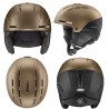 Kask Narciarski UVEX STANCE Black Gold Brown 58-61cm L