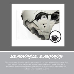 Kask Narciarski Zimowy Alpina Alto Q-Lite Black Matt (Gold Mirror) 55-59