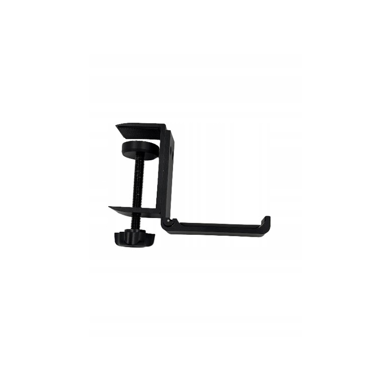 Uchwyt na słuchawki mocowany do biurka aluminiowy składany 120x84x30 mm