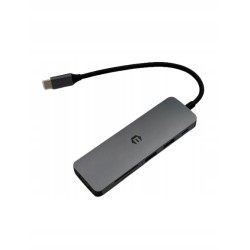 Outlet 6-w-1 hub USB-C z HDMI 4K adapter do urządzeń Type-C PD 100W USB 3.0