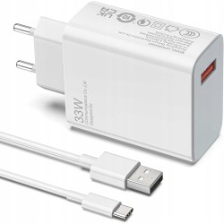 Outlet shefor ładowarka do Xiaomi 33W USB C szybkie ładowanie kompaktowa