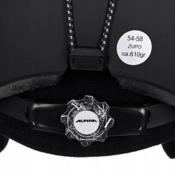 Kask Alpina 54 - 58 cm 54-58 cm czarny